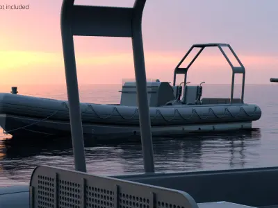  Stealth Inflatable Patrol Boat Black 