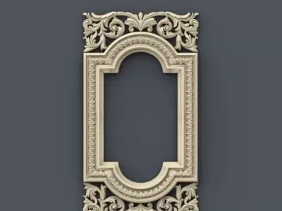 24 STL Ornamental Frames and Decorative Panels CNC Relief 3D model