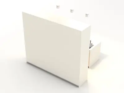 Kitchen Island Setup 3D model