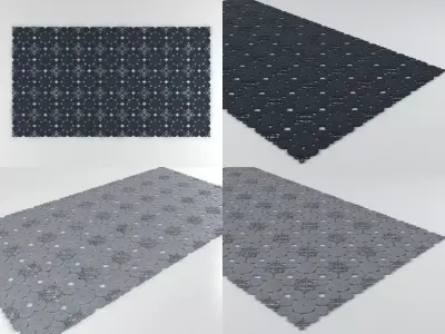 Spin set of mats 3D model