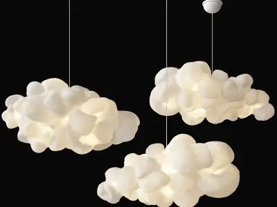 Modern Cloud Pendant 90 3D model