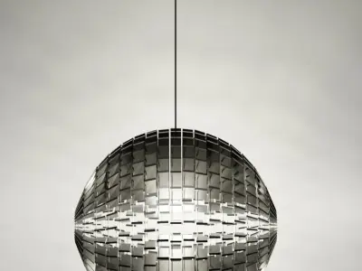 Glossy Black Lamp 3D model