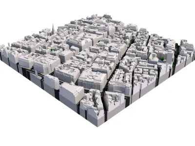 London city tile Level 2 block TQ2981 South West 3D model