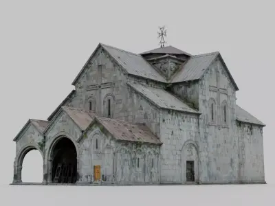 Armenian Stone Monastery Church 3D model