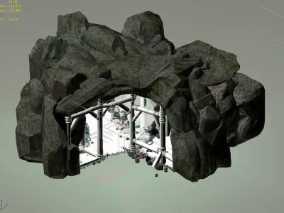Explore the mountains - mine 01 3D model
