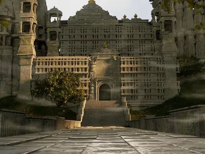 Fantasy Temple 3D model
