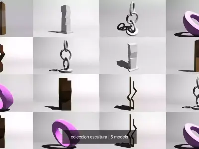 coleccion escultura 3D Model Pack