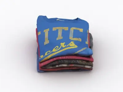 T-Shirt Pile 2 3D model