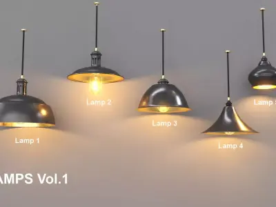 Sealing Lamp Vol1  Low-poly 3D model