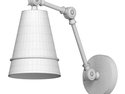 Wall lamp with switch Divinare 8035-19 AP-1 3D model