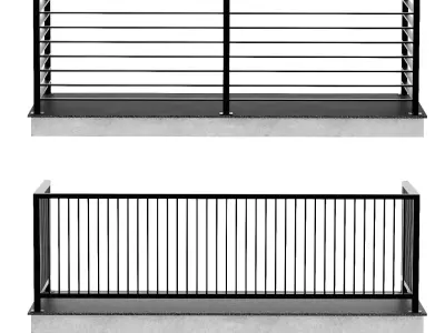 Railing set of 2 3D model