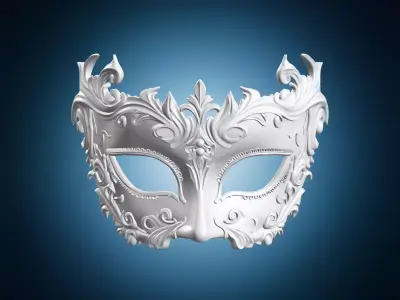 Elegant Masquerade Mask 3D print model