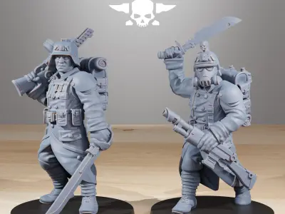 GrimGuard Builder Kit Separate Heads 3D print model