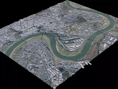 Dusseldorf - Germany 3D model
