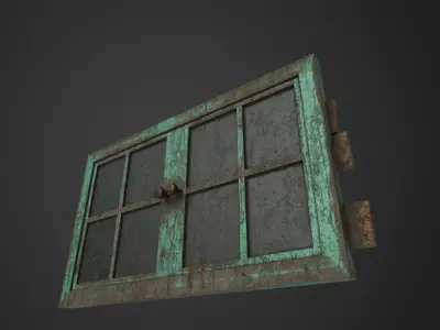 Window low poly Low-poly 3D model
