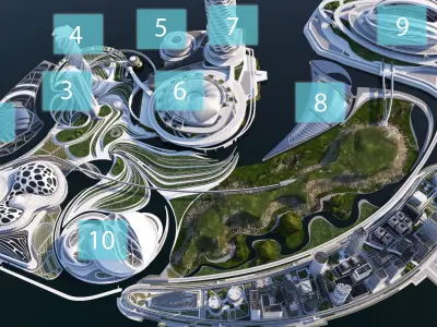 The city of the future Ext. 3D model