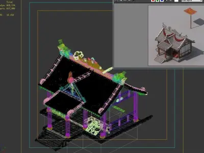 Game City - Building - Armor Shop 2701 3D model