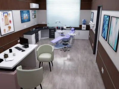 MEDICAL SPACES-DOCTOR OFFICE-DENTIST CLINIC 3D model