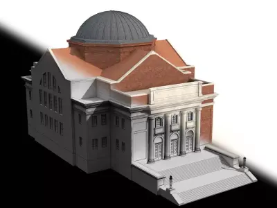 Tsinghua University Great Hall 3D model