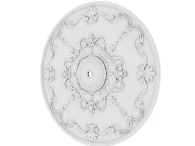 Decorative Ceiling Medallion 01 Low-poly 3D model