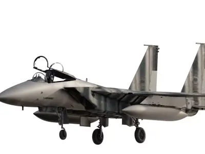 DETAILED McDonnell Douglas F-15 Eagle with interior 3D model