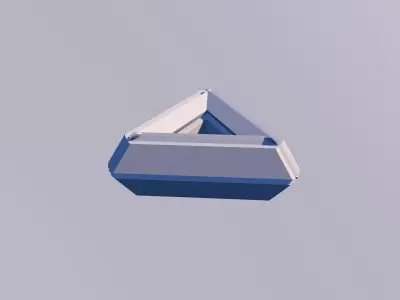 Sci Fi Object No11 - Pyramid Sphere Torus 2019 Low Poly 3D model