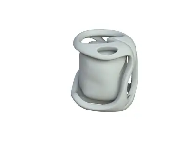 SciFi Shape Object Low Poly Low-poly 3D model 18