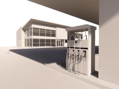 Gas Station4 3D model