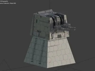 Star Wars Trench Run made in Blender 3D model