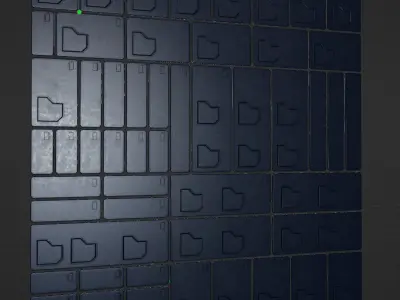 Screen Set 01  Low-poly 3D model