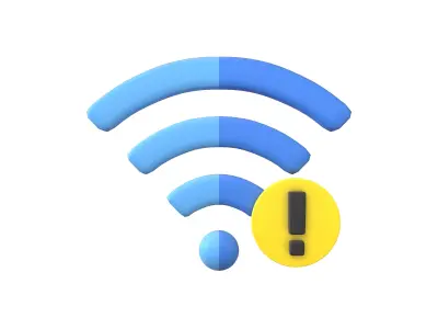 Wifi Problem Symbol v1 007 Low-poly 3D model