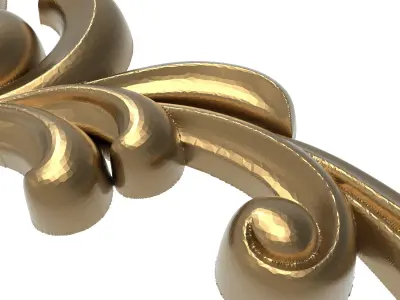 decorative pattern ready for 3D printing 3D model