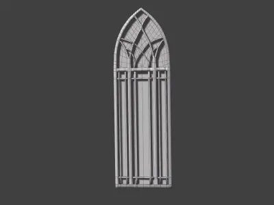 Window stained glass Free low-poly 3D model