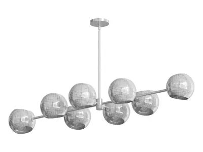 Xaviero Glass Island Chandelier 3D model