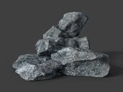 Rock 5-10 Low-poly 3D model