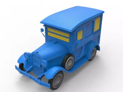 Ford Model A Truck 1931 Classic Car 3D print model