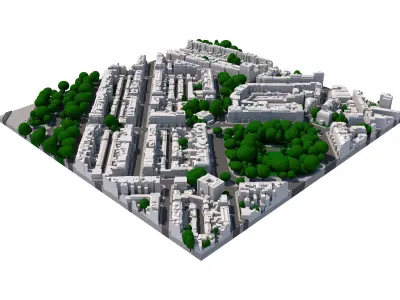 London city tile Level 2 block TQ2879 South West 3D model