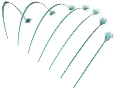 7 Arched Fountains V2 3D model