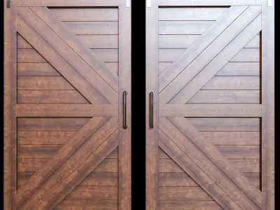 Barn Door 3D model purchase