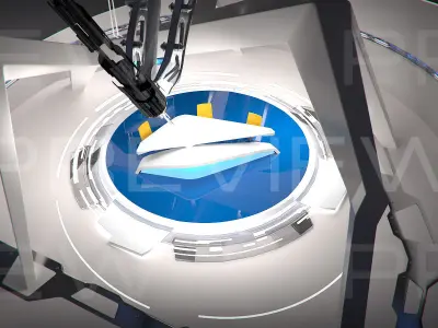 Virtual Broadcast Studio 09 3D model