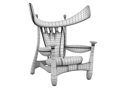 Aspas armchair 1962 3D model