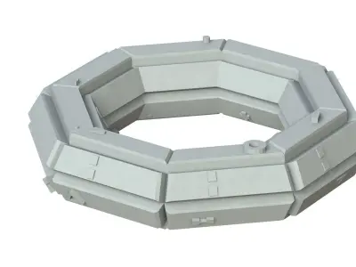 Sci Fi Object No 4298 Low Poly Low-poly 3D model