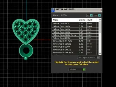 Collection Heart 8 Pendant 3D print model