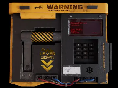 Warning Control Panel 3D model
