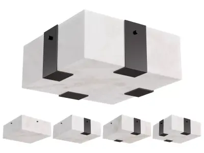 Alabaster Flush Mount 3D model