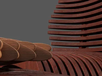 3D parametric furniture set Free 3D model