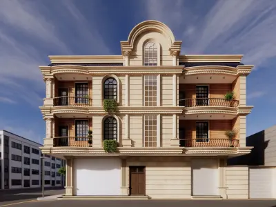 Classic facade 3D model buy