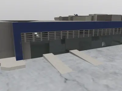 LYTV Terminal Low-poly 3D model