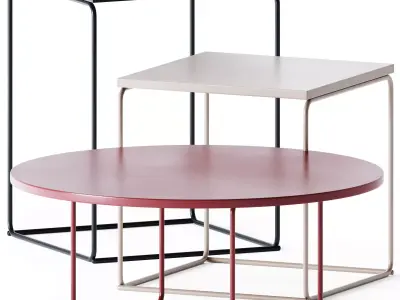 DL Umbra Coffee Table Set by Loehr 3D model