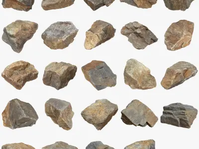 Ultimate Stones and Debris Pack 3D model
